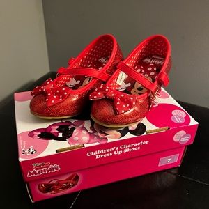 Brand New Disney Minnie Mouse Dress Up Character Shoes Size 7 Toddler